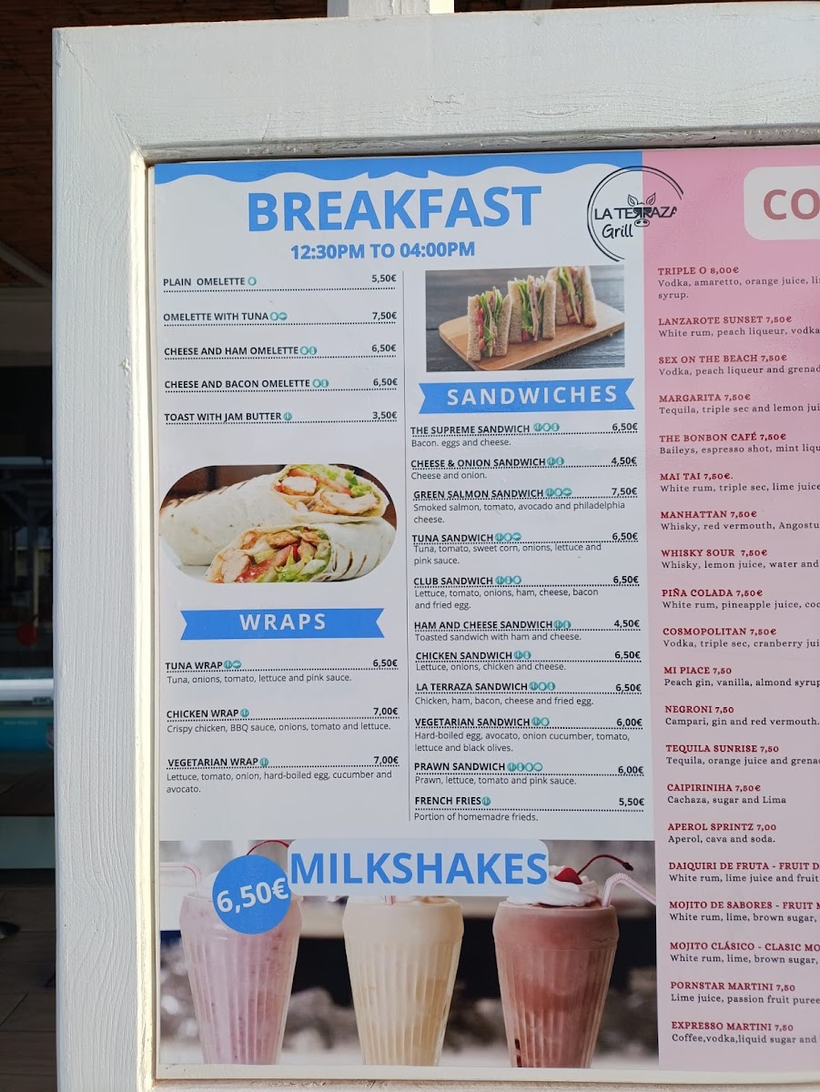 La Terraza Grill Menu - Image 1